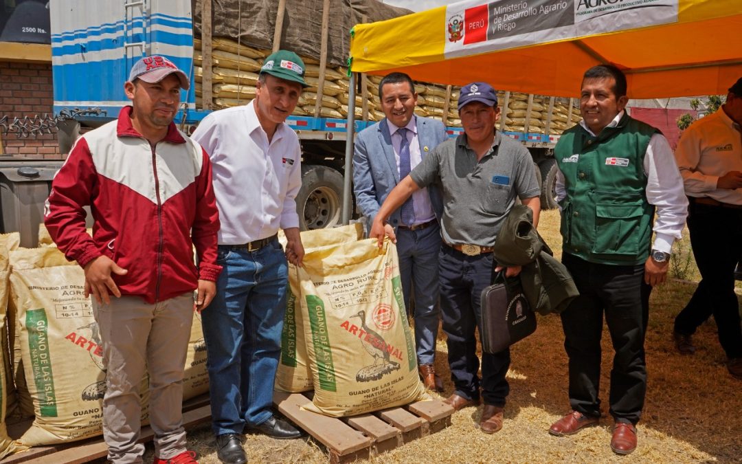 Ayacucho: Familias productoras de papa, quinua y maíz adquirieron más de 3000 sacos de guano de las islas